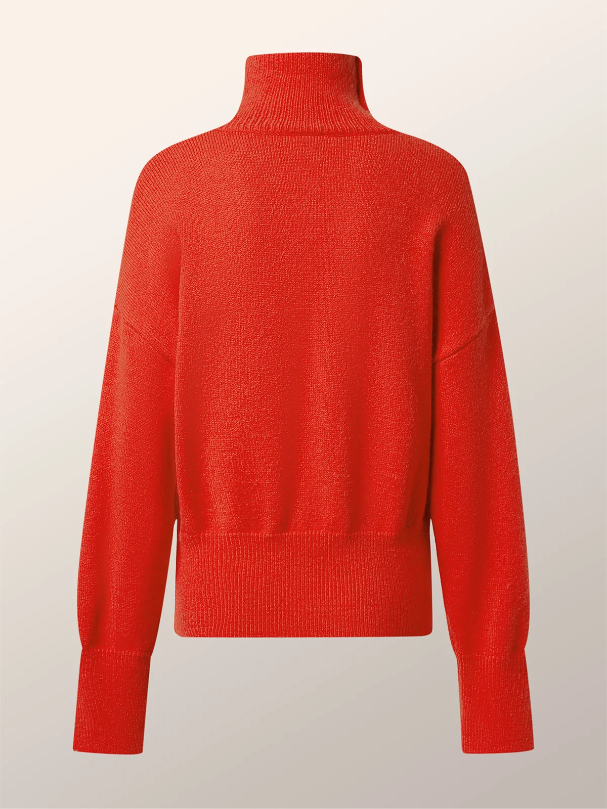Long Sleeve Plain Urban Loose Sweater