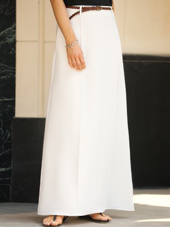 Plain Simple Regular Fit Long Skirt