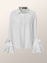 Daily Shirt Collar Elegant Long Sleeve Blouse