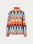 Daily Plaid Regular Fit Long sleeve Elegant Sweater
