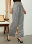 Regular Size Casual Loose Striped Pants