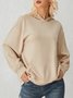 Autumn H-Line Long sleeve Casual Daily Micro-Elasticity Sweatshirts